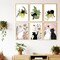 Citrus; 6 Pack Black Cat Paint by Numbers Kit for Adults Beginners 8x12 Inch, DIY Acrylic Painting on Canvas, Easy Paint by Number Craft Set, Stress Relief Home Wall Decor Gift; Category:Paint by Numbers; Image:3